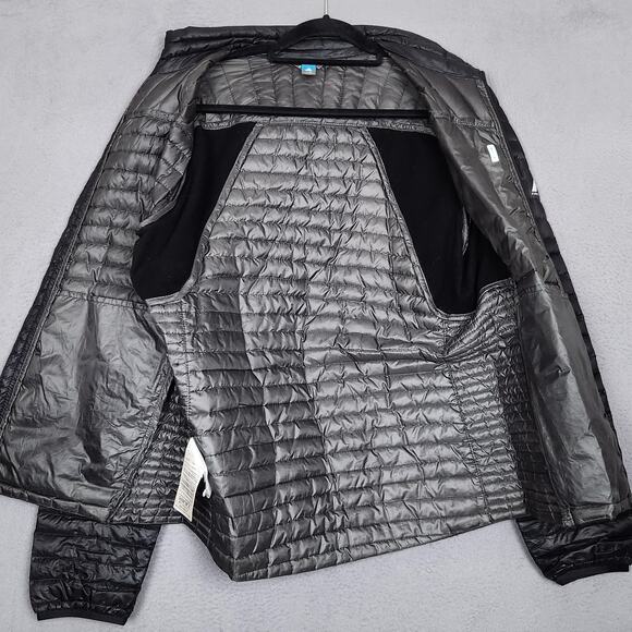 Eddie Bauer Jacket Mens Medium Black First Ascent Down Lightweight Puffer - Picture 11 of 13